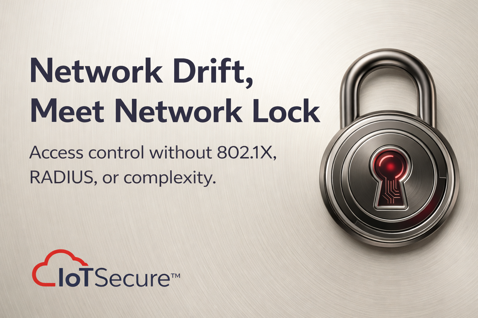 Network Lock dashboard from IoT Secure